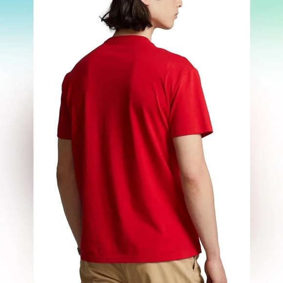 Polo Ralph Lauren Men's M Red Classic Crew Neck T-Shirt Short Sleeve - Picture 3 of 10